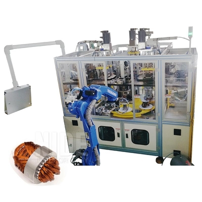 Factory Automatic 4 Stations Motor Stator Coil Winding And Inserting Machine For Air Conditioner Motor